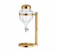 KESOTO Pichet à Sake Pichet de Service Distributeur Flacon Verseur avec Chambre de Refroidissement en Verre Transparent Utilisable pour Service de Table Accueil Familial, Pot Tête De Dragon Or