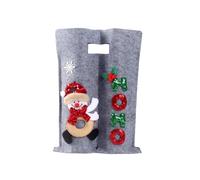 KESOTO Pochette à Vin de Noël pour 2 Bouteilles, Sac de Transport pour événements, Bonhomme de Neige