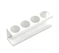 KESOTO Porte-brosses à Dents Mural avec Conception Multifonctionnelle Support Mural pour Brosses Électriques et Dentifrice Organisateur Compact avec Base Dia, Blanc