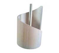 KESOTO Porte-papier Toilette Montagne, Distributeur de Papier Toilette Au Design Moderne En Spirale, Support En Bois pour Meuble de Salle de Bain et