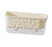 KESOTO Pot Rectangulaire à Arrosage Automatique, Multifonctionnel et Fonctionnel, pour Rebord de Fenêtre Ou Bureau, Beige