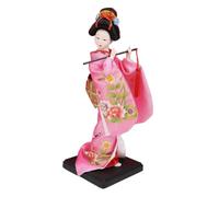 KESOTO Poupée Geisha Japonaise Figurine Décorative Statuette Ethnique En Kimono Brodé Convenable pour La Décoration de Maison de Asiatique, Style E