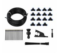 KESOTO Pulvérisateur à Eau Buse à Rotation Flexible pour Micro-Age Kit d'Irrigation Tuyau 15 Mètres Outil Coupe Efficace pour Humidifier Le