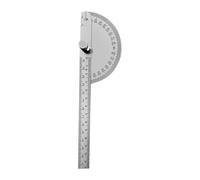 KESOTO Rapporteur D'Angle Outil de Bricolage Règle de Traçage Mesureur D'Angle Léger et Portable avec Échelle Claire Adapté pour Le Dessin et La M, Solide 19.6 X 5.2 Cm