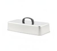 KESOTO Rectangulaire Couvercle de Cuisson Plaque Surface Large Acier Inoxydable Pratique pour Cuisson Fonction Maintien de Vapeur Adapté à Scènes Familiales Restaurants, 33.0X14.5X6.8cm