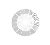 KESOTO Règle de Mesure pour Mouture de Café Guide de Granulométrie Outil de Référence Jauge de Grains Carte de Taille pour Une Saveur de Café Constante, Disque