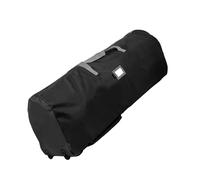 KESOTO Sac de Rangement pour Arbre de Noël avec roulettes Poignées Ergonomiques Tissu Oxford Protège Poussière Fermeture Zippée Pratique Protection Sapin Art, Noir 122x38x51cm