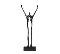 KESOTO Sculpture Base Rectangul Épurée Style Sobre Morne, Sculpture Figure Humaine, Décorative, Statue, pr lon, Bureau, Collectionneurs, Bronze Noir