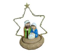 KESOTO Statue Décorative En Résine Représentant Une Crèche de Noël pour Une Chambre à Coucher, Un Bureau Ou Une Armoire