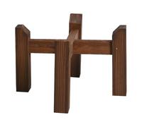 KESOTO Support de Pot pour Plantes, Assemblage Rapide, Usage Intérieur et Extérieur, Couche Simple Marron