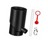 KESOTO Système de Récupération des Eaux Pluviales avec Déviateur de Descente de Gouttière, Collecteur d'eau de Pluie, Raccord de Déviation pour L'arr, Noir, 10CM
