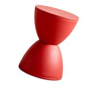 KESOTO Tabouret Rond pour Le Rangement de Chaussures et dans La Maison, Rouge