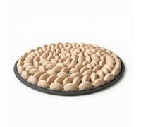 KESOTO Tapis d'Acupression Plantaire Tapis de Réflexologie Coussin de Massage des Pieds Tapis de Massage Réflexe Modules en Bois Serrés pour Pression Ferme