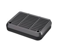 KESOTO Tapis Rampe Bac à Litière pour Chats avec Plateforme Pédale Antidérapante Tapis Filtrant Chat Amovible Nettoyage Simple en PP Adapté Aux Animaux Domes, Gris Foncé