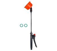 KESOTO Tige de Rétractable, Poignée Ergonomique, Pommeau de, Douchette de Rechange Haute Pression, Rallonge pour Pommeau de, Fixe 50cm 8 Trous
