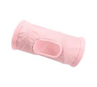 KESOTO Tunnel Pliable pour Chat avec 1 Balle de Jeu, Idéal pour Les Petits Animaux comme Les Lapins et Les Chatons, Rose
