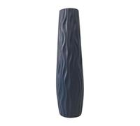 KESOTO Vase de Sol Vase à Fleurs Décoratif Grand Haut avec Effet Visuel Sophistiqué et Forme Épurée Adapté pour La Décoration d'un Mariage, Gris