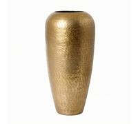 KESOTO Vase Décoratif Ginkgo Feuille Aluminium Sculpture Table Ornement Surface Texturée et Éclat Lumineux Convient au Salon Étagères Table de Repas Espace, Or Bronze, Grand 19 19 H41cm