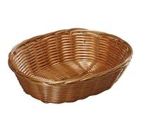 KESPER 17832 Corbeille à Pain Ovale Bois/Plastique Marron 21 x 17 x 6 cm