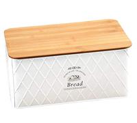 Kesper 18045 Maison de campagne Boîte à pain Métal Blanc 32 x 15 x 21 cm