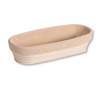 Kesper Panier de fermentation 19633 en rotin - doublure textile amovible 35,5×15,5×9 cm
