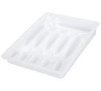 Kesper 30086 Tiroir à Couverts en Plastique Blanc 6.00 x 37.70 x 28.80 CM.