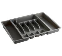 Kesper 30087 Range-Couvert Modulable Bambou Gris 29 x 6,5 x 38 cm