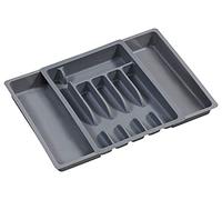 Kesper 30087 Range-Couvert Modulable Bambou Gris 29 x 6,5 x 38 cm