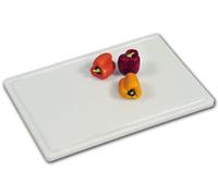 Kesper 30100 Planche à découper épaisse en plastique 60 x 40 x 2 cm Blanc