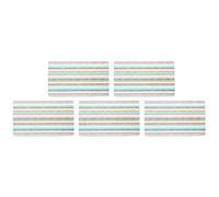 Kesper 31254 Lot de 5 planches à découper rectangulaires en mélamine Motif rayures Multicolore 23,5 x 14,5 x 0,4 cm