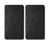 Kesper 3652313 Lot De 2 Planches À Découper En Verre Multifonction Aspect Ardoise 52 X 30 X 1.2 Cm
