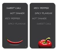 Kesper 36525 Planche À Découper En Verre Multifonction Lot De 2 52 X 30 X 0,9 Cm