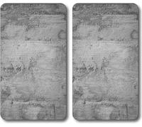 Kesper 37540 Plaque à découper multi-verre, 50x28,5x1,4 cm, béton, 2 pièces (1 set)