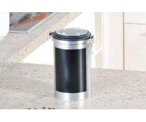 KESPER 38203 Boîte de Rangement avec Surface Inscriptible Métal Brun 11 x 11 x 19 cm