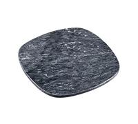 Kesper 38410 Plateau de service en marbre massif 25 x 25 x 1 cm Gris poli