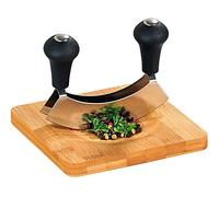 Kesper 50646 Planche à Découper de Herbes Bambou Brun 16 x 16 x 1,8 cm