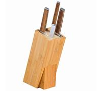 Kesper 57021 Bloc à couteaux Pour couteaux et accessoires de cuisine Bambou