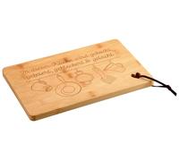 KESPER 58391 Planche à découper en bambou avec cœur Motif cuisine 31,5 x 20,5 cm