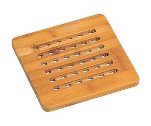 Kesper 58741 Dessous de Plat Bambou Nature 30 x 30 x 15 cm