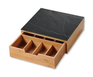 Kesper 58951 Boîte à capsules de café avec tiroir et 8 compartiments