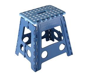 Kesper 705182 Tabouret pliable en plastique Bleu 31 x 22 x 39 cm