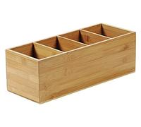 Kesper Range-couverts 70850 – 4 compartiments – Bambou certifié FSC