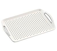 Kesper Plat de service 77200 antidérapant plastique blanc 45,5 x 32 x 4,5 cm