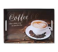 Kesper 77397 Plateau en mélamine Café 50 x 35 x 4,5 cm