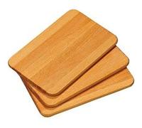 Kesper 85003 planche à petit-déjeuner hêtre brun 23 x 15 x 1 cm 3 pièces