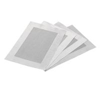 Kesper 89570 | Lot de 4 Sets de Table argentés avec Bord 43 x 29 x 0,10 cm