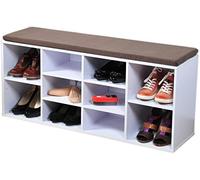 Kesper Banc de Rangement à Chaussures avec Coussin d'assise 103,5 x 29,5 x 48 cm