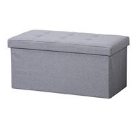 Kesper |Banquette, matériau : Polyester, Dimensions: l 76 x P 38 x H 38 cm, Couleur: Gris | 15952
