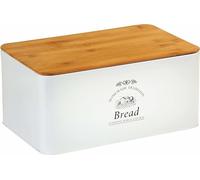 Kesper 18045 Maison de campagne Boîte à pain Métal Blanc 32 x 15 x 21 cm