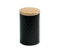 KESPER Boîte de rangement ronde en métal avec couvercle en bambou Ø 10,8 x 18,7 cm 38246